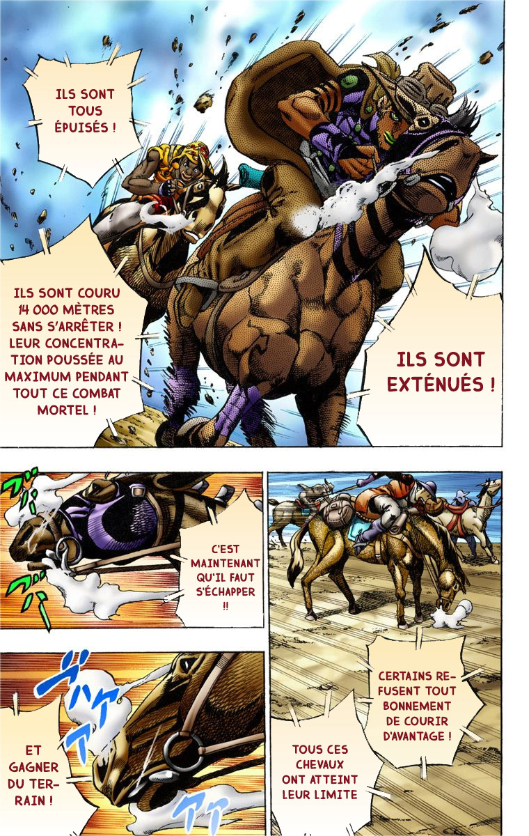 Read JoJo's Bizarre Adventure Part 7 Steel Ball Run Official Colored FR Manga Online