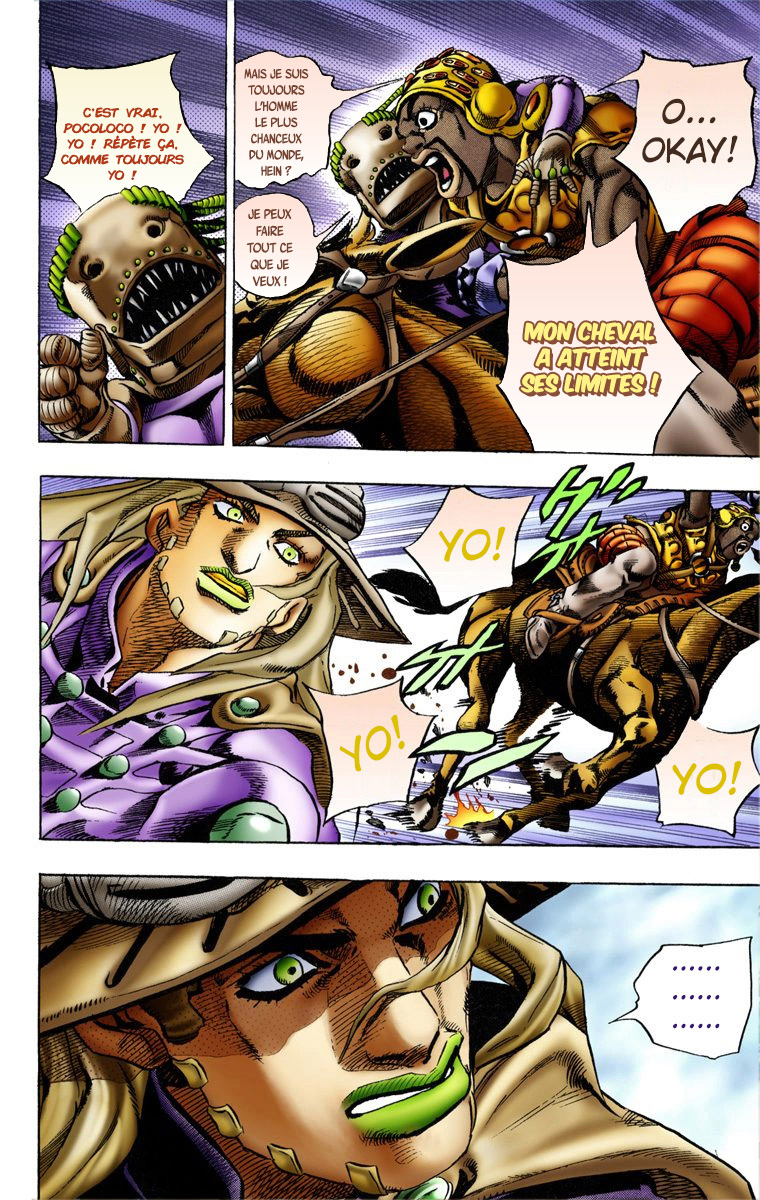 Read JoJo's Bizarre Adventure Part 7 Steel Ball Run Official Colored FR Manga Online