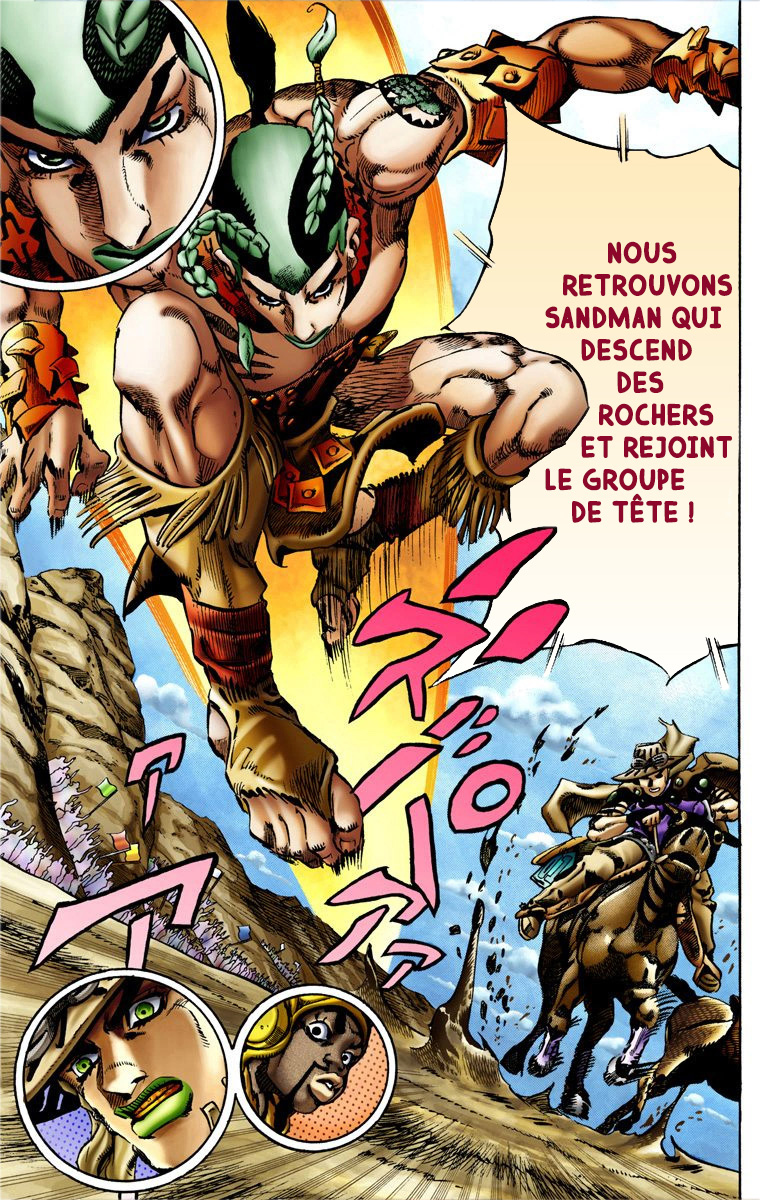 Read JoJo's Bizarre Adventure Part 7 Steel Ball Run Official Colored FR Manga Online
