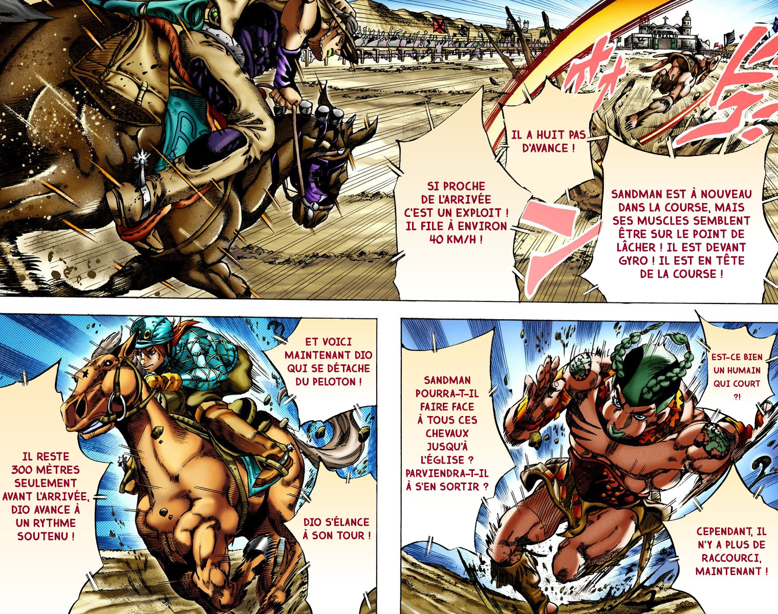 Read JoJo's Bizarre Adventure Part 7 Steel Ball Run Official Colored FR Manga Online