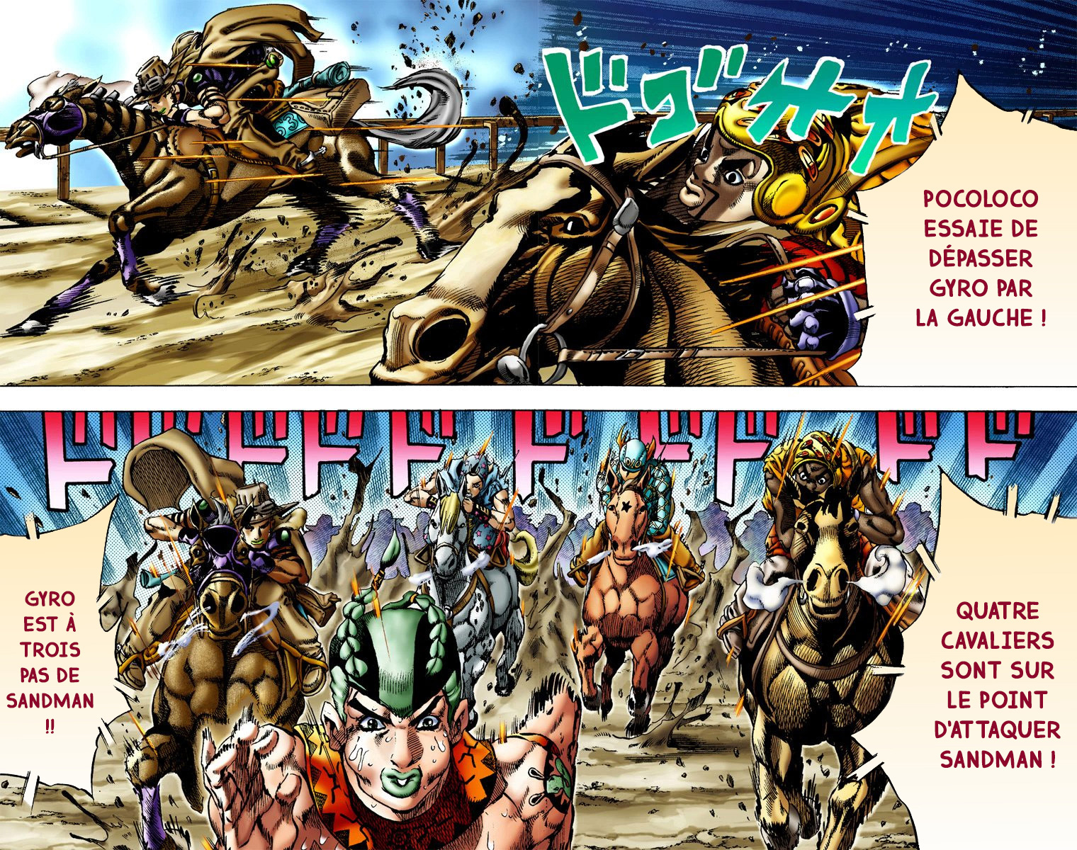 Read JoJo's Bizarre Adventure Part 7 Steel Ball Run Official Colored FR Manga Online