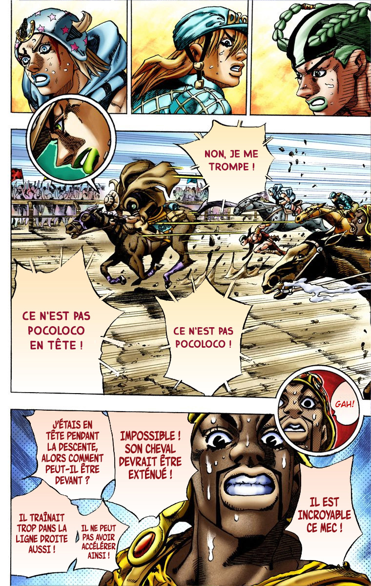 Read JoJo's Bizarre Adventure Part 7 Steel Ball Run Official Colored FR Manga Online