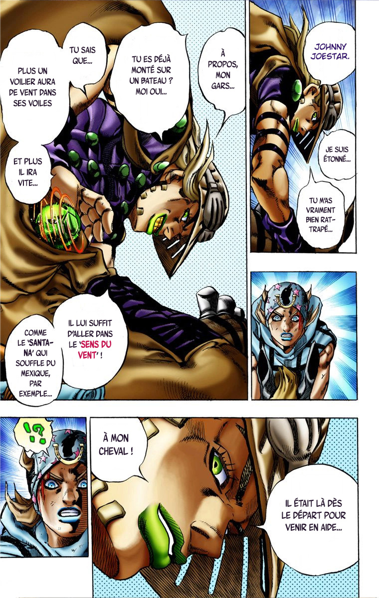 Read JoJo's Bizarre Adventure Part 7 Steel Ball Run Official Colored FR Manga Online
