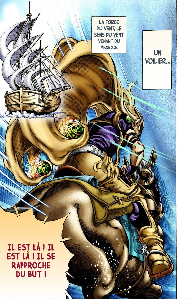 Read JoJo's Bizarre Adventure Part 7 Steel Ball Run Official Colored FR Manga Online