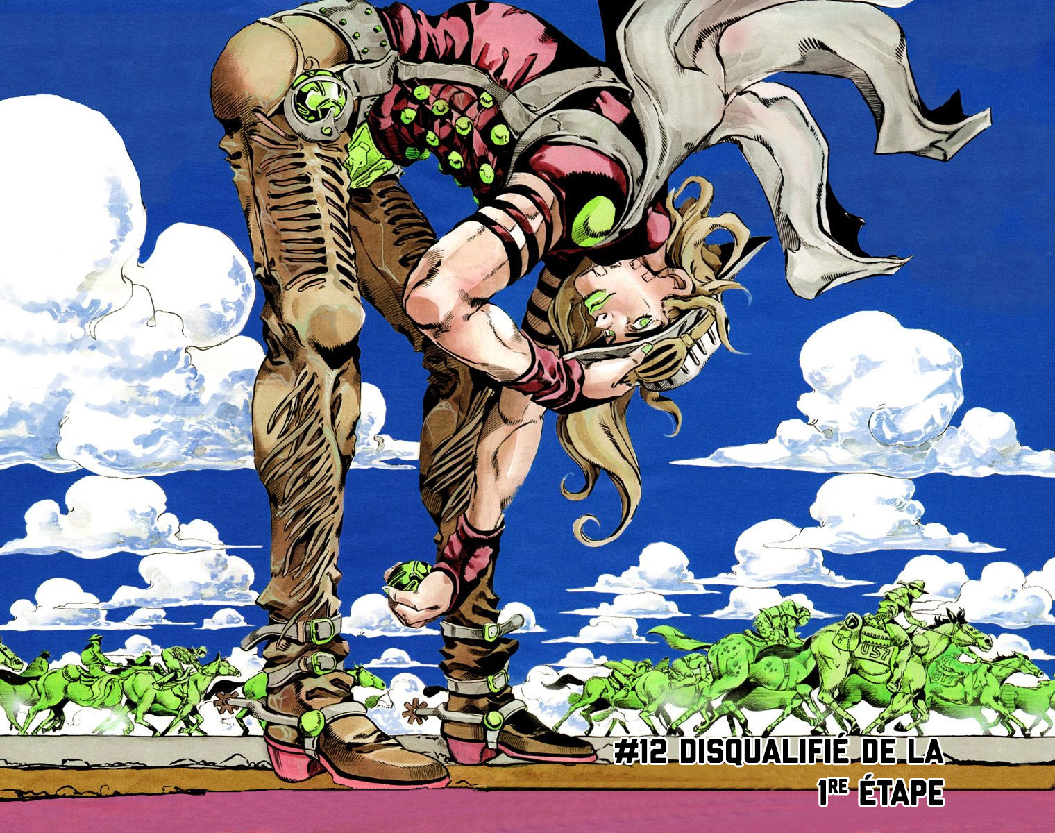 Read JoJo's Bizarre Adventure Part 7 Steel Ball Run Official Colored FR Manga Online
