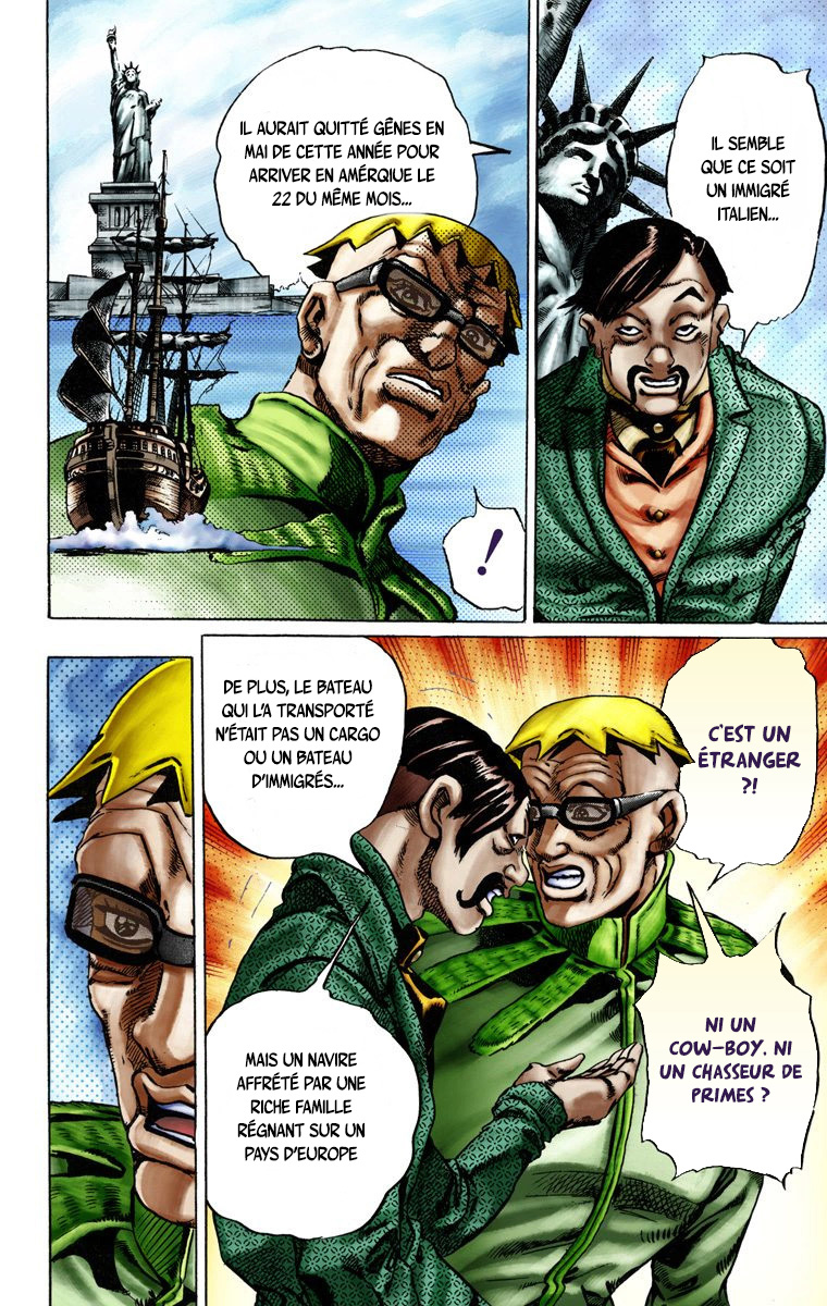 Read JoJo's Bizarre Adventure Part 7 Steel Ball Run Official Colored FR Manga Online