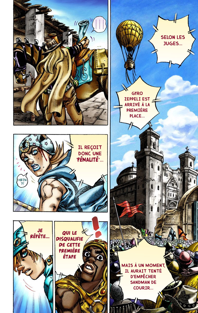 Read JoJo's Bizarre Adventure Part 7 Steel Ball Run Official Colored FR Manga Online