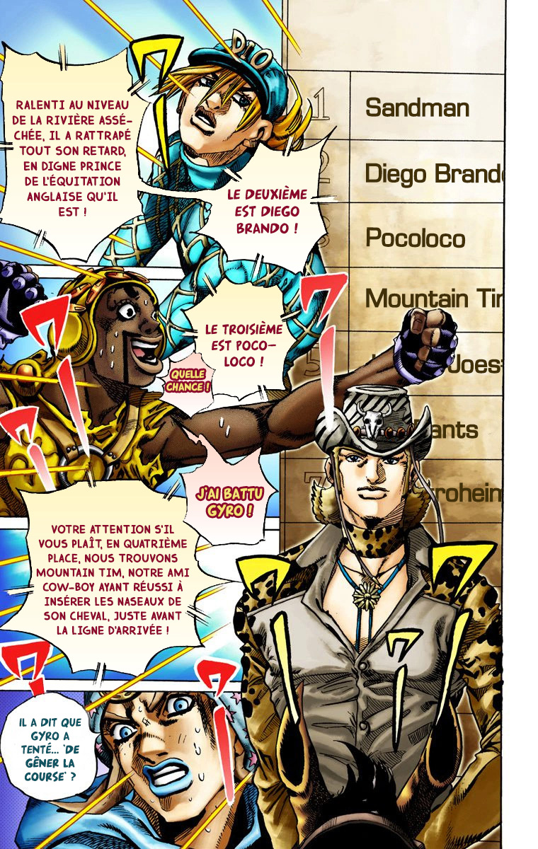 Read JoJo's Bizarre Adventure Part 7 Steel Ball Run Official Colored FR Manga Online