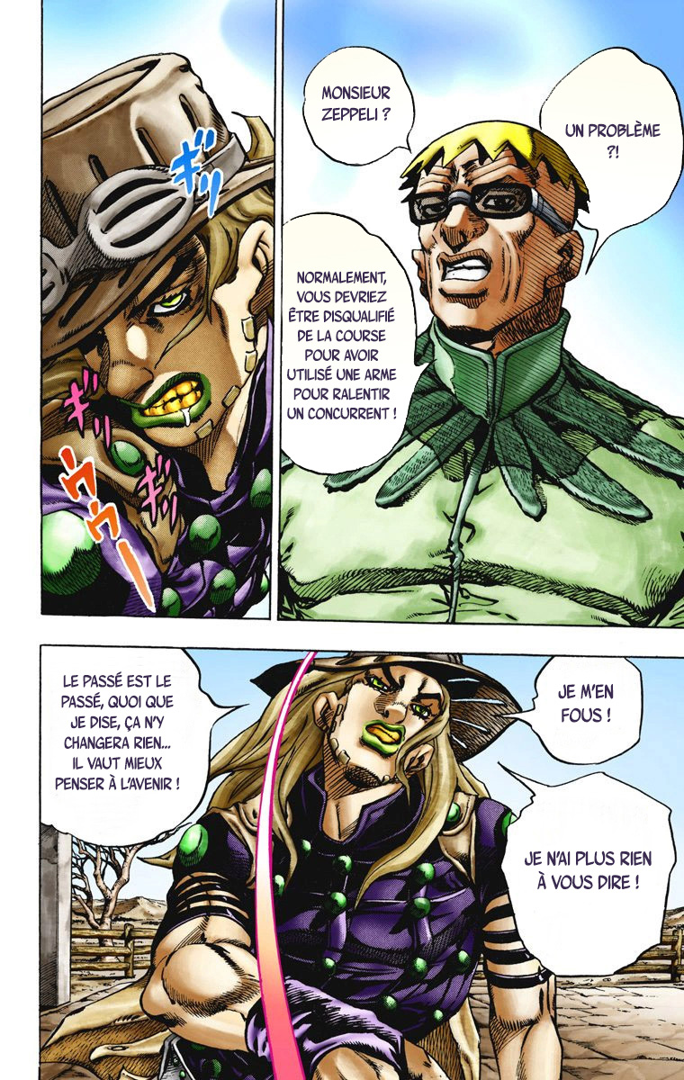 Read JoJo's Bizarre Adventure Part 7 Steel Ball Run Official Colored FR Manga Online