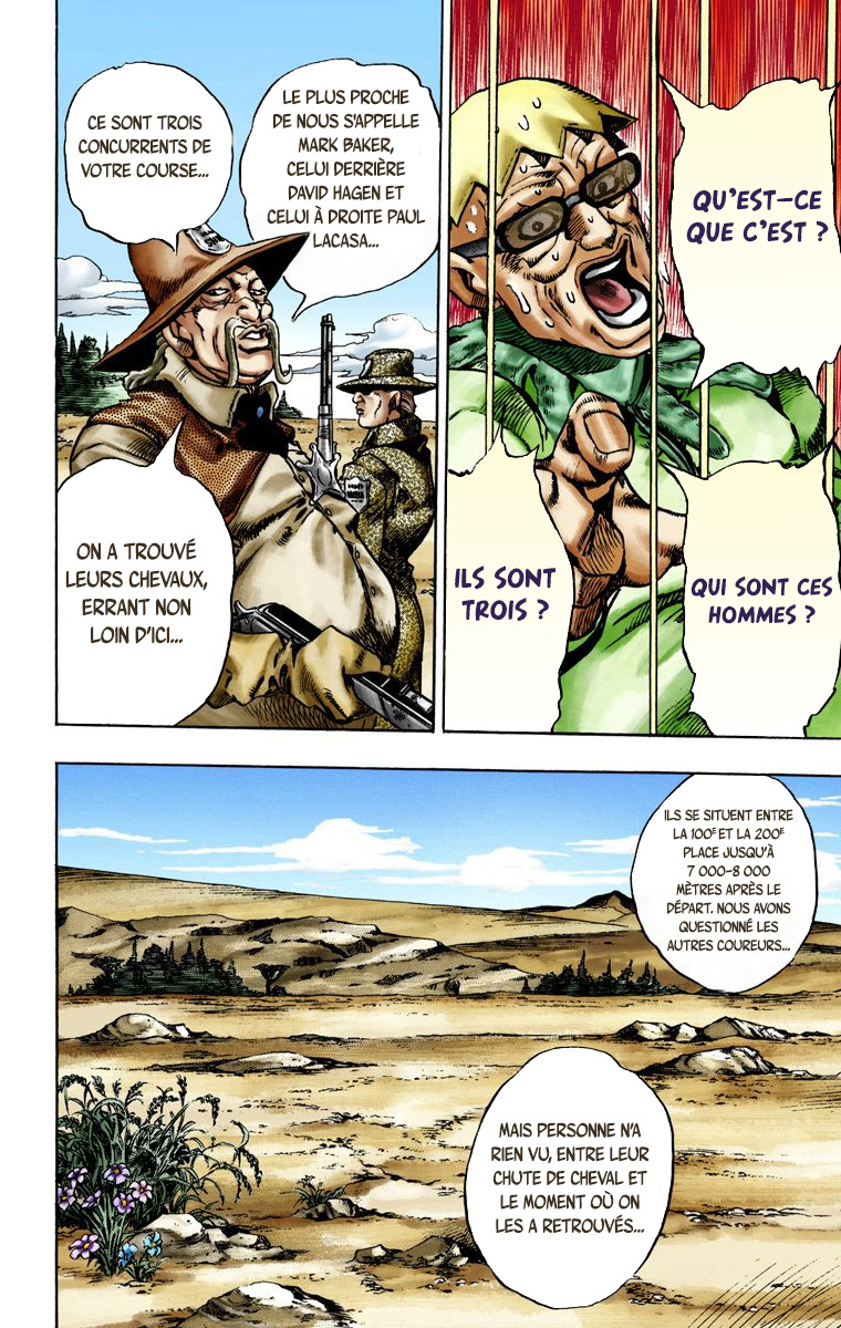 Read JoJo's Bizarre Adventure Part 7 Steel Ball Run Official Colored FR Manga Online
