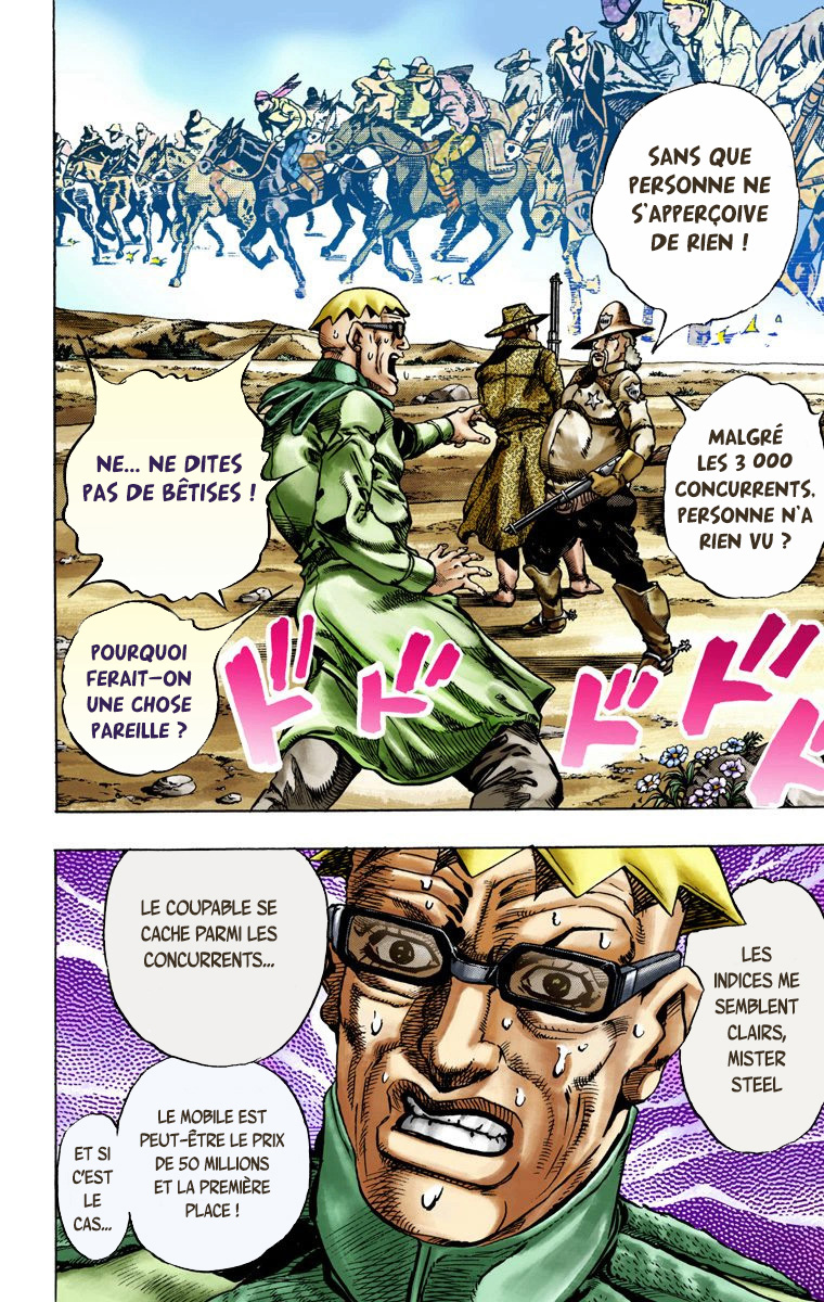 Read JoJo's Bizarre Adventure Part 7 Steel Ball Run Official Colored FR Manga Online