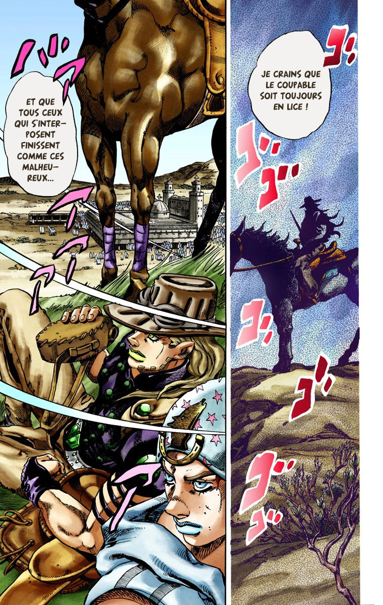 Read JoJo's Bizarre Adventure Part 7 Steel Ball Run Official Colored FR Manga Online