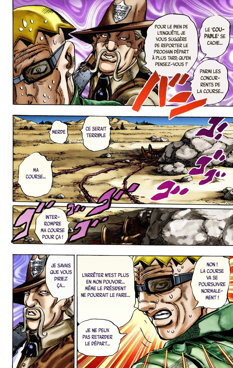 Read JoJo's Bizarre Adventure Part 7 Steel Ball Run Official Colored FR Manga Online