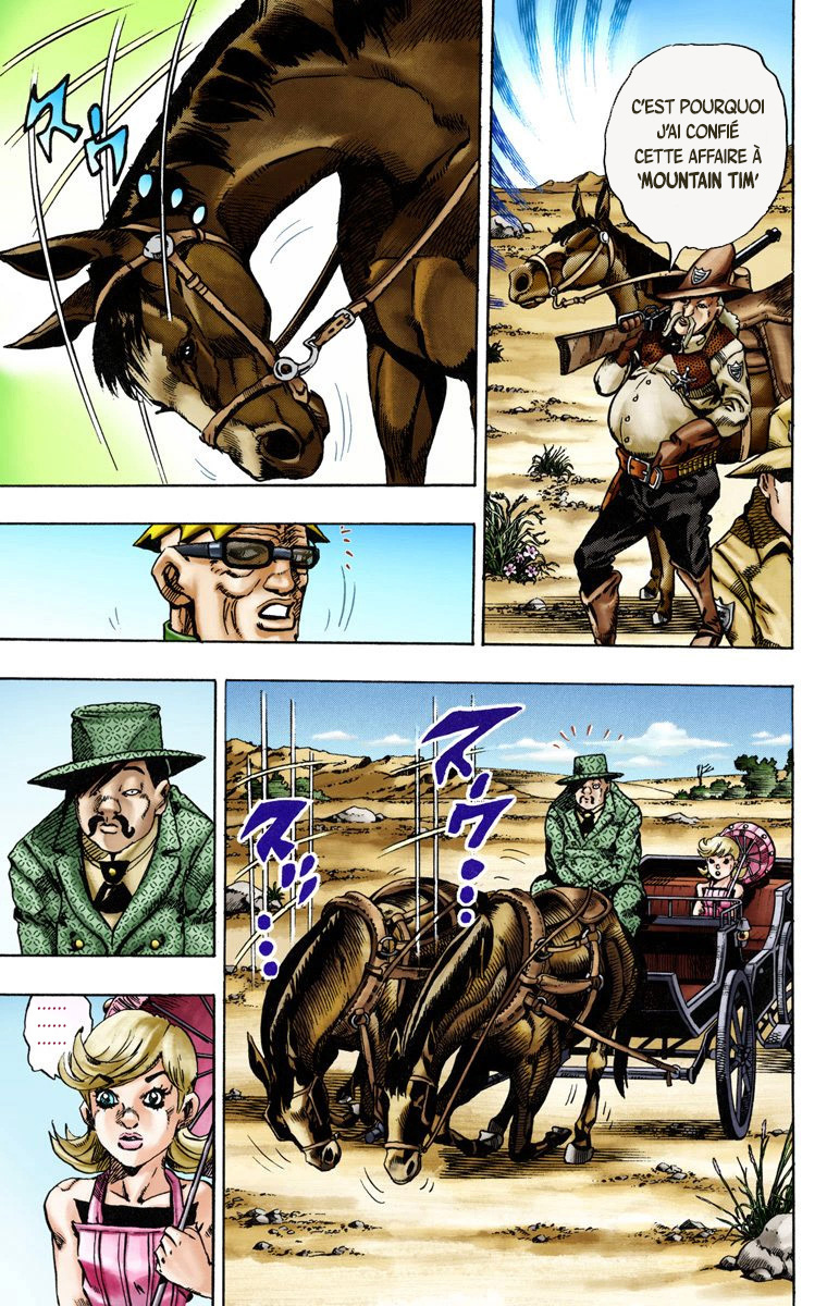 Read JoJo's Bizarre Adventure Part 7 Steel Ball Run Official Colored FR Manga Online