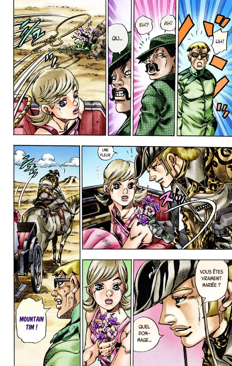 Read JoJo's Bizarre Adventure Part 7 Steel Ball Run Official Colored FR Manga Online