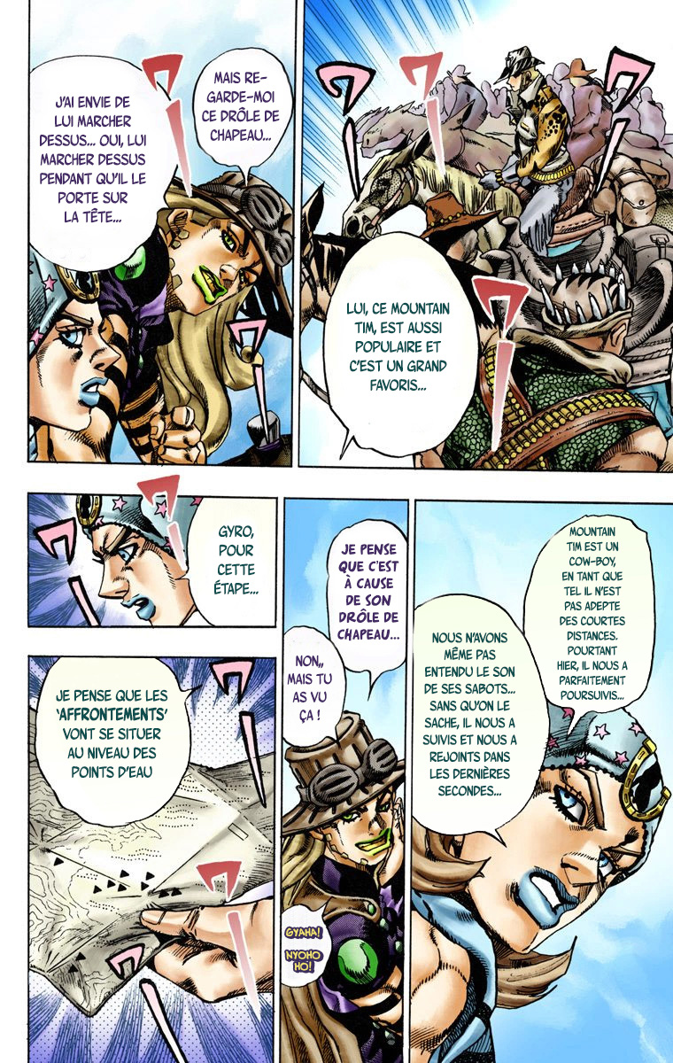 Read JoJo's Bizarre Adventure Part 7 Steel Ball Run Official Colored FR Manga Online