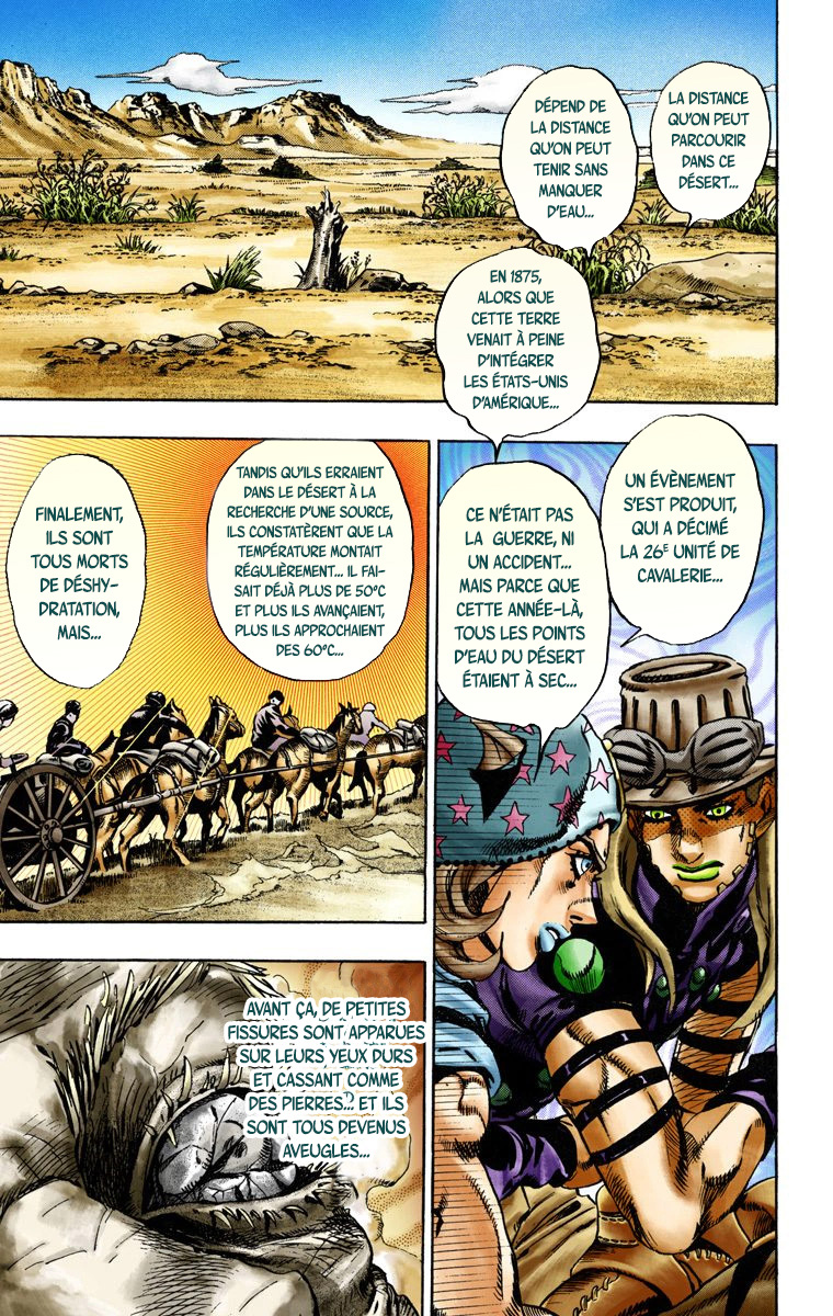 Read JoJo's Bizarre Adventure Part 7 Steel Ball Run Official Colored FR Manga Online