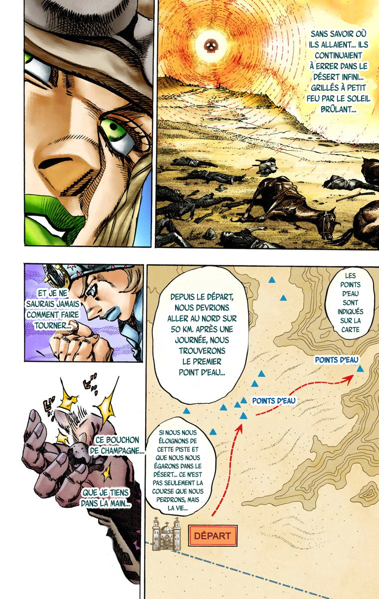 Read JoJo's Bizarre Adventure Part 7 Steel Ball Run Official Colored FR Manga Online
