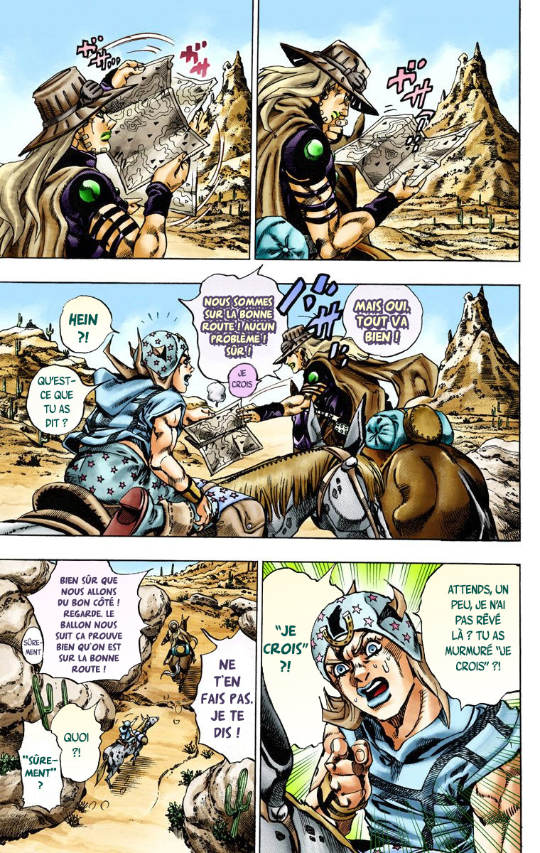 Read JoJo's Bizarre Adventure Part 7 Steel Ball Run Official Colored FR Manga Online