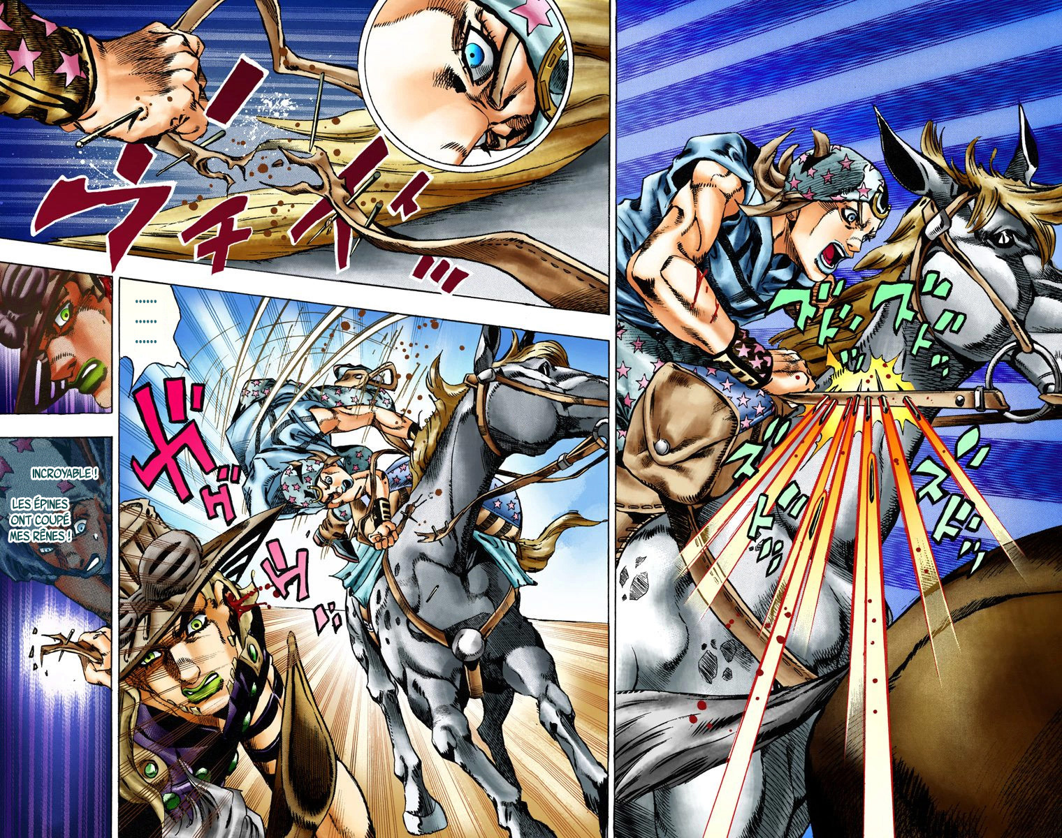 Read JoJo's Bizarre Adventure Part 7 Steel Ball Run Official Colored FR Manga Online