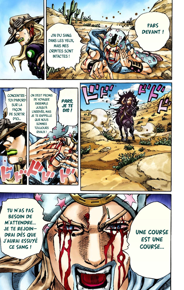 Read JoJo's Bizarre Adventure Part 7 Steel Ball Run Official Colored FR Manga Online