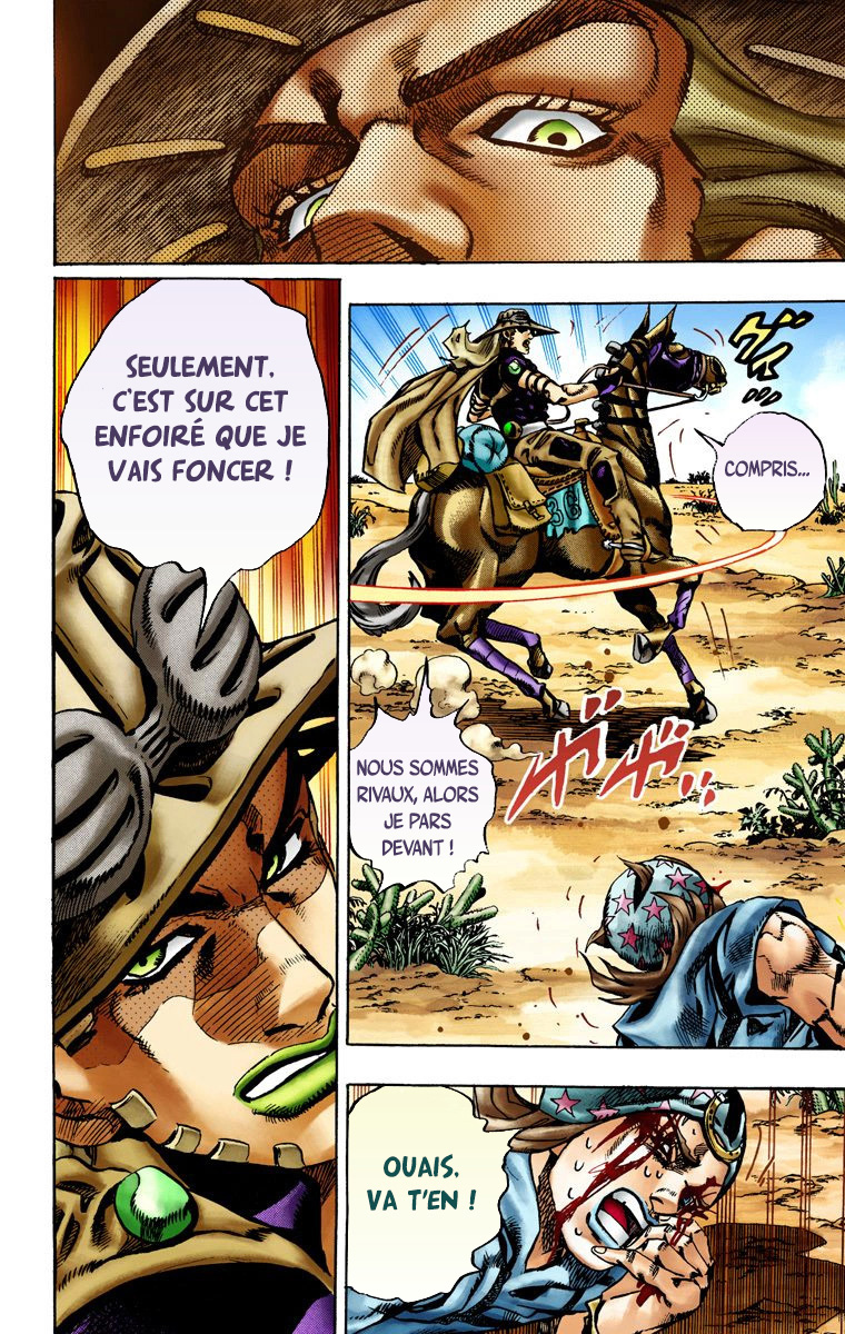 Read JoJo's Bizarre Adventure Part 7 Steel Ball Run Official Colored FR Manga Online