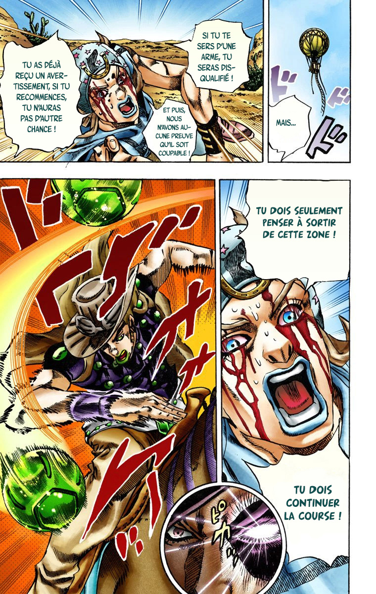 Read JoJo's Bizarre Adventure Part 7 Steel Ball Run Official Colored FR Manga Online