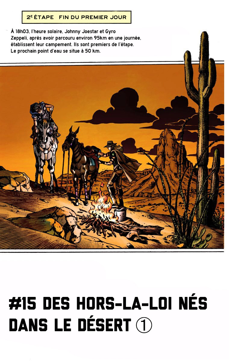 Read JoJo's Bizarre Adventure Part 7 Steel Ball Run Official Colored FR Manga Online