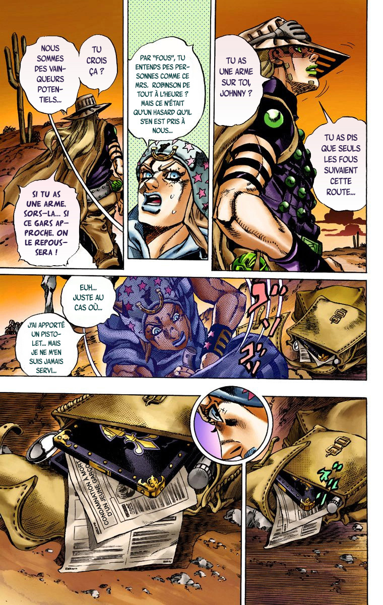 Read JoJo's Bizarre Adventure Part 7 Steel Ball Run Official Colored FR Manga Online
