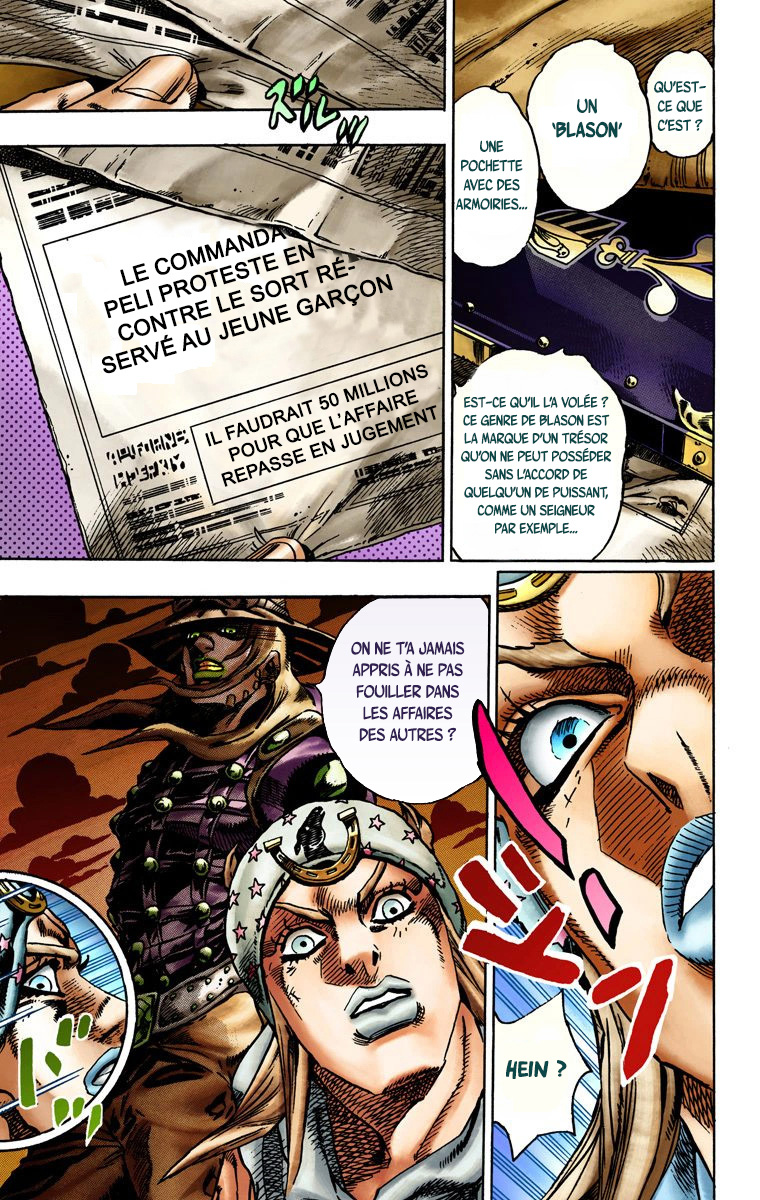 Read JoJo's Bizarre Adventure Part 7 Steel Ball Run Official Colored FR Manga Online