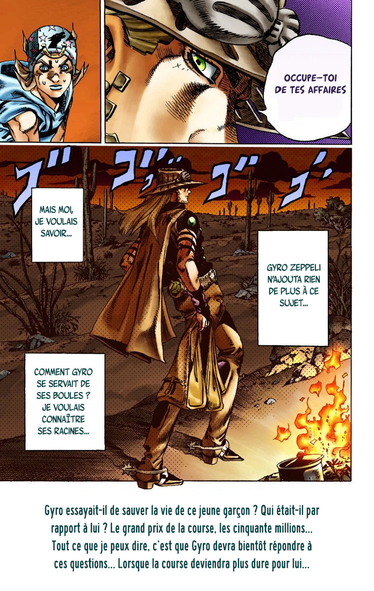 Read JoJo's Bizarre Adventure Part 7 Steel Ball Run Official Colored FR Manga Online