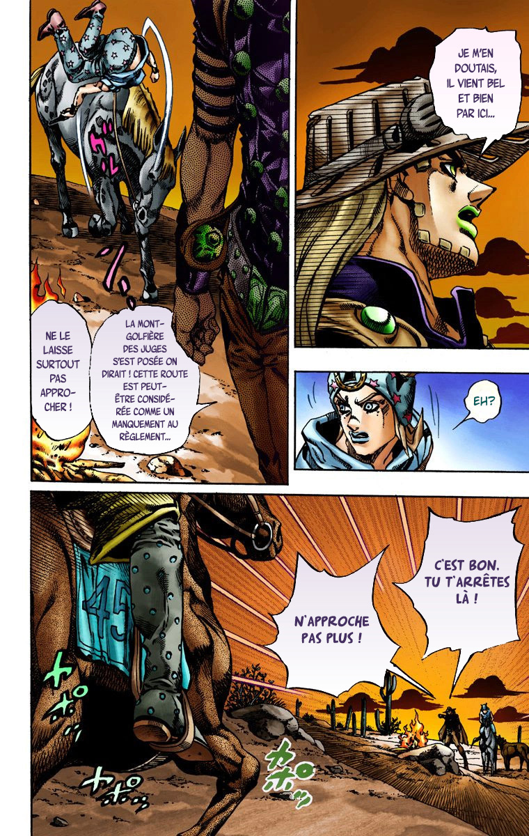 Read JoJo's Bizarre Adventure Part 7 Steel Ball Run Official Colored FR Manga Online