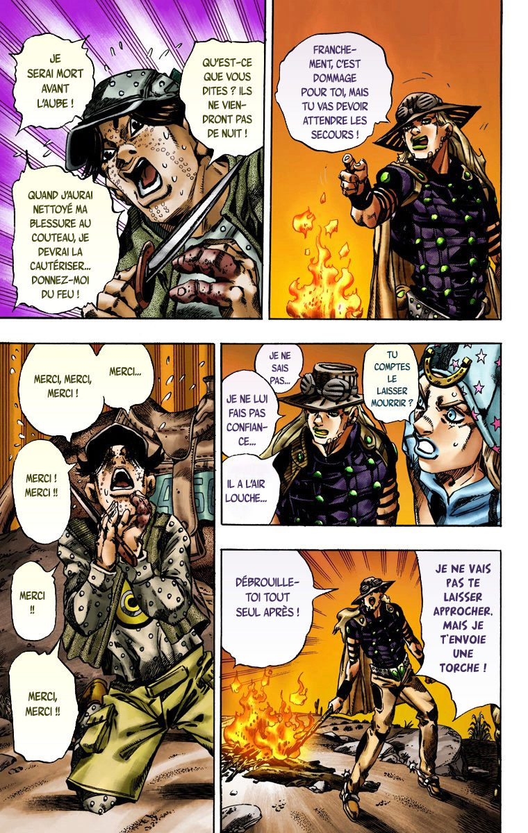 Read JoJo's Bizarre Adventure Part 7 Steel Ball Run Official Colored FR Manga Online