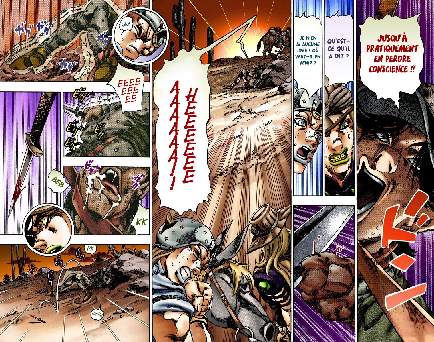Read JoJo's Bizarre Adventure Part 7 Steel Ball Run Official Colored FR Manga Online