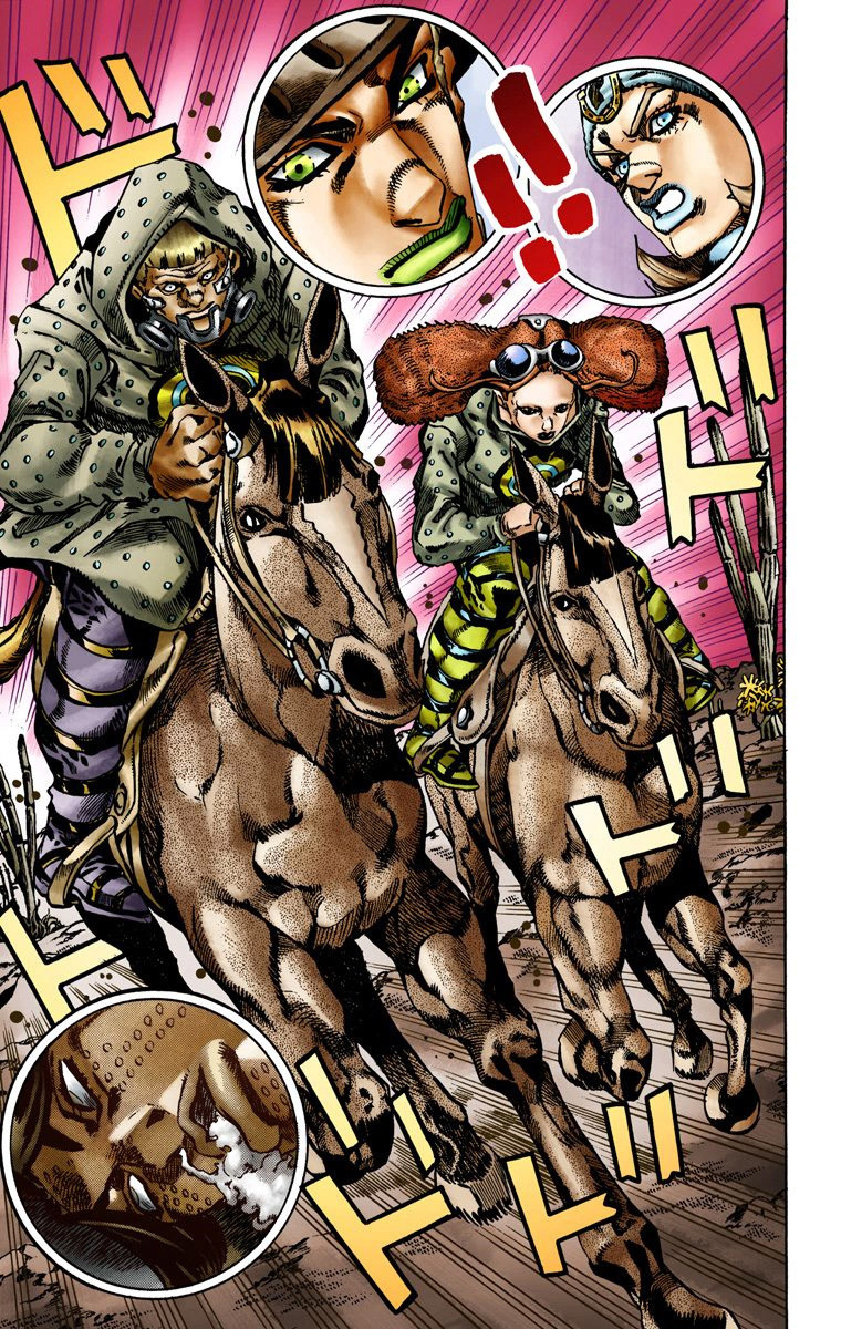 Read JoJo's Bizarre Adventure Part 7 Steel Ball Run Official Colored FR Manga Online