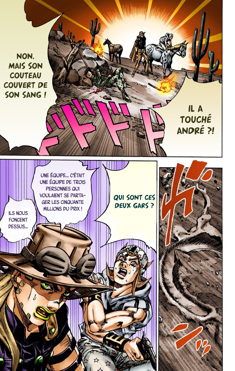 Read JoJo's Bizarre Adventure Part 7 Steel Ball Run Official Colored FR Manga Online