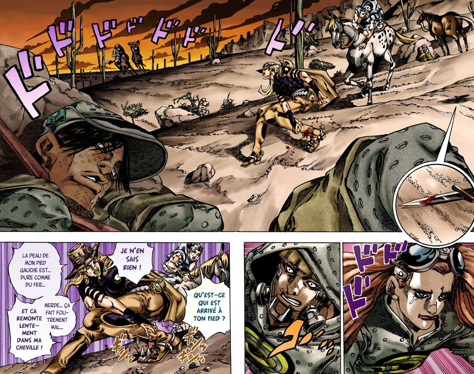 Read JoJo's Bizarre Adventure Part 7 Steel Ball Run Official Colored FR Manga Online