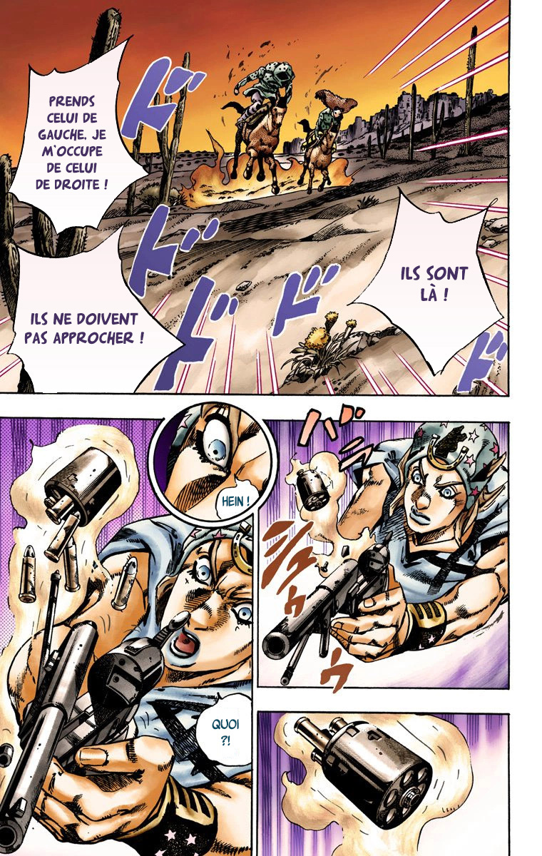 Read JoJo's Bizarre Adventure Part 7 Steel Ball Run Official Colored FR Manga Online
