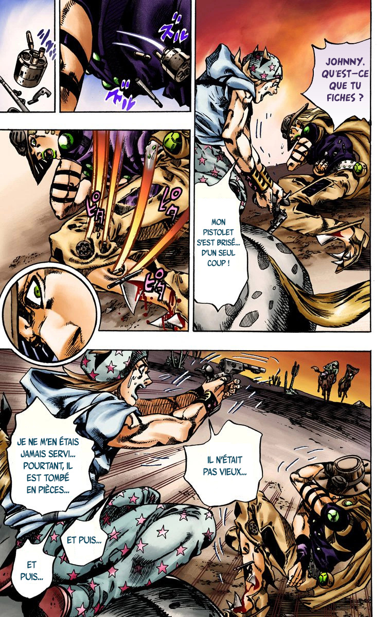 Read JoJo's Bizarre Adventure Part 7 Steel Ball Run Official Colored FR Manga Online