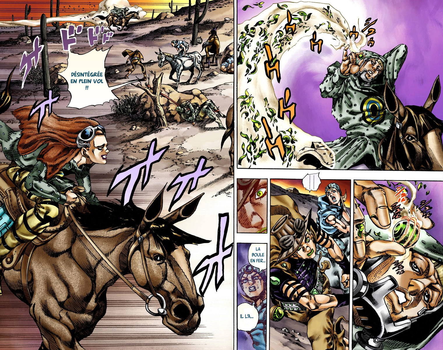 Read JoJo's Bizarre Adventure Part 7 Steel Ball Run Official Colored FR Manga Online