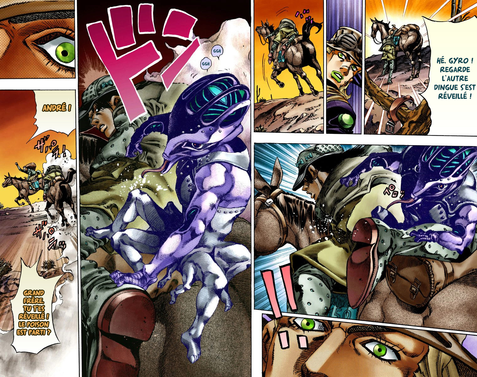 Read JoJo's Bizarre Adventure Part 7 Steel Ball Run Official Colored FR Manga Online