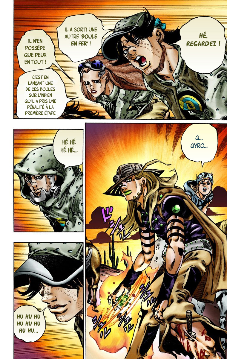 Read JoJo's Bizarre Adventure Part 7 Steel Ball Run Official Colored FR Manga Online