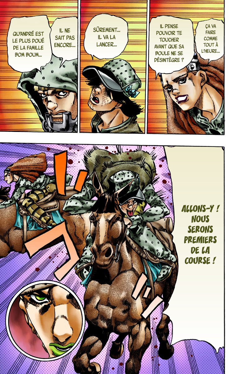 Read JoJo's Bizarre Adventure Part 7 Steel Ball Run Official Colored FR Manga Online