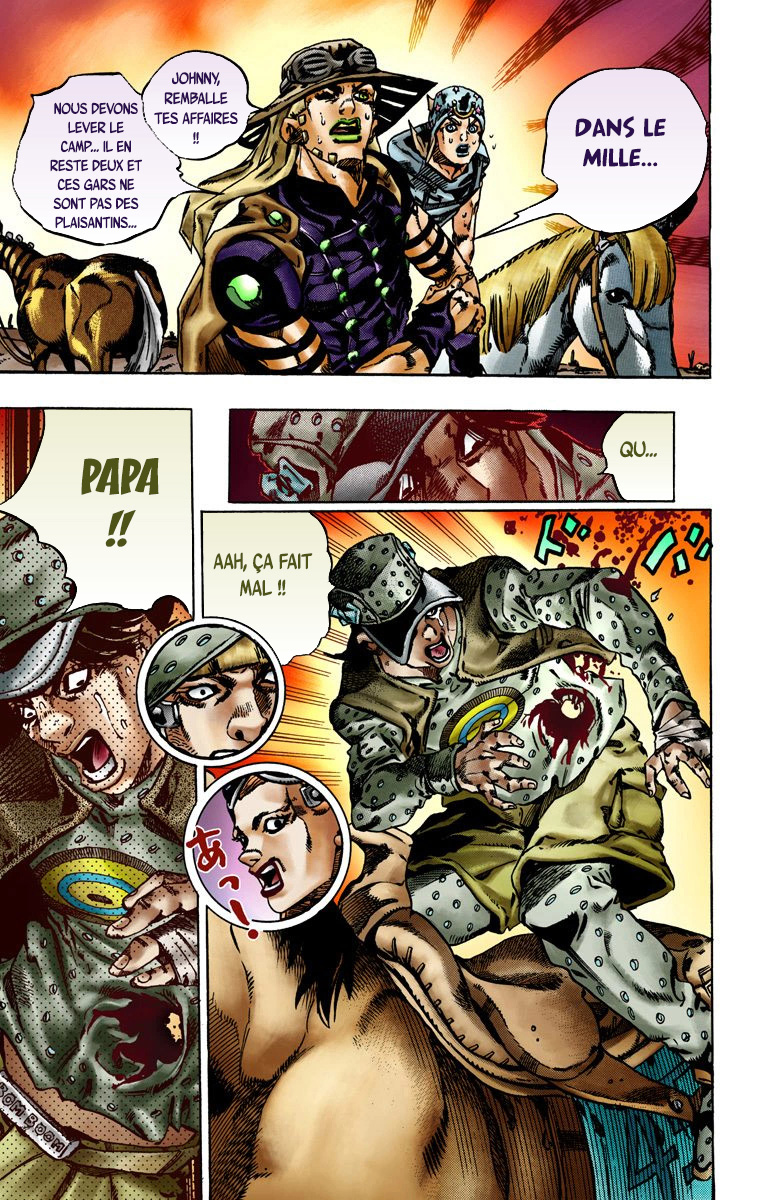Read JoJo's Bizarre Adventure Part 7 Steel Ball Run Official Colored FR Manga Online
