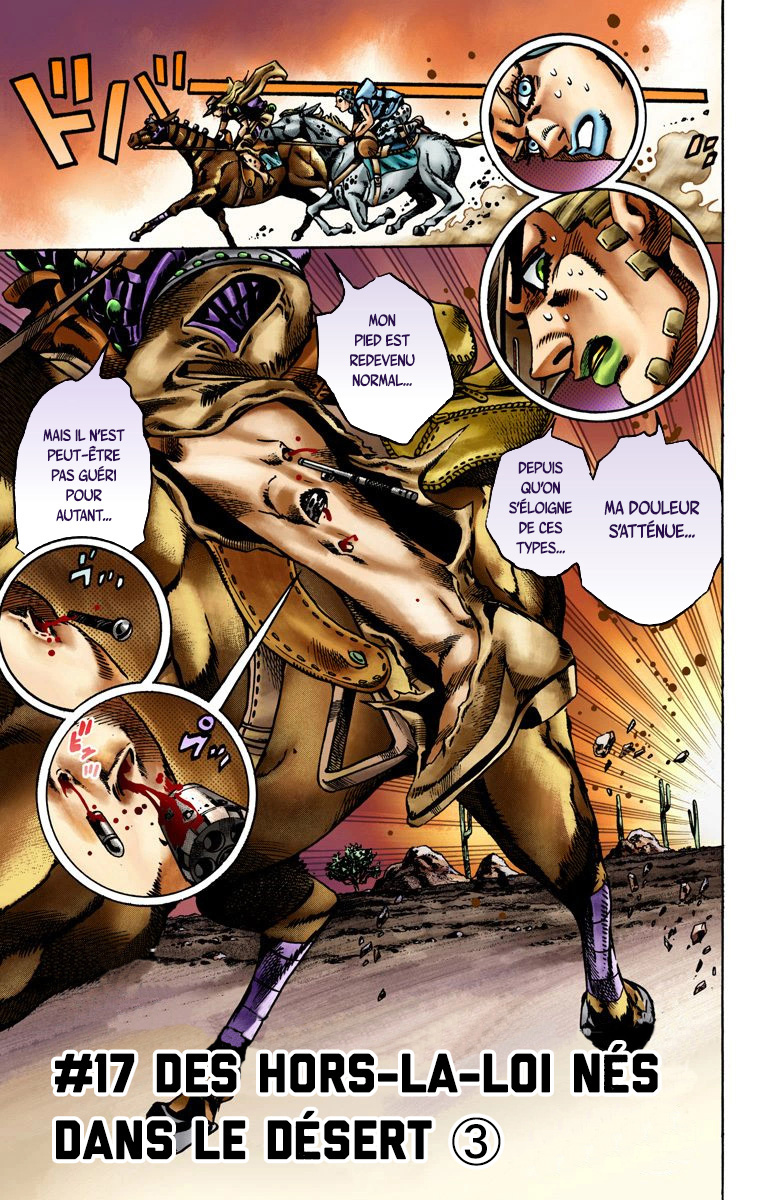Read JoJo's Bizarre Adventure Part 7 Steel Ball Run Official Colored FR Manga Online