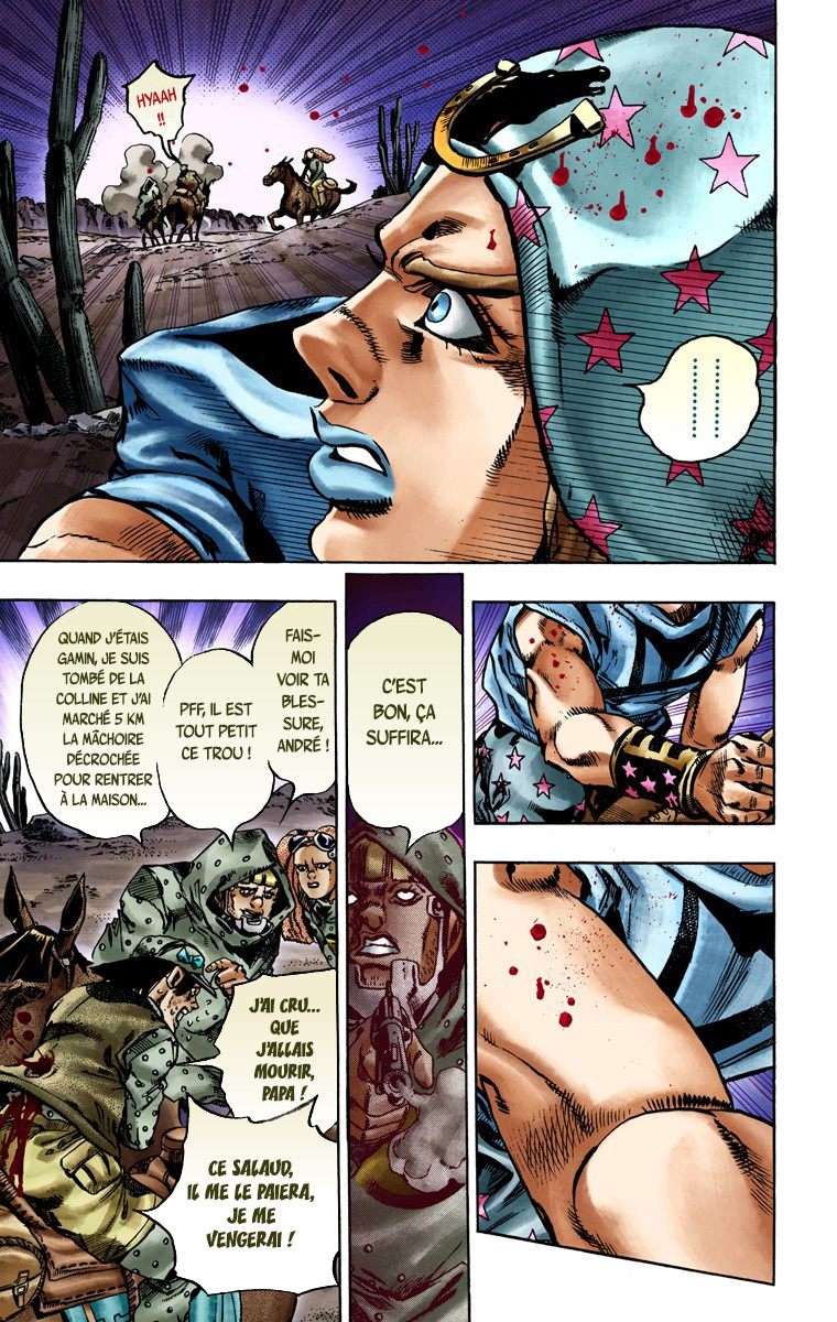 Read JoJo's Bizarre Adventure Part 7 Steel Ball Run Official Colored FR Manga Online