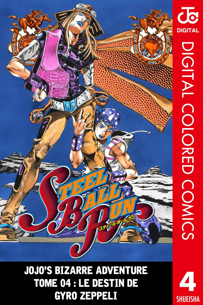 Read JoJo's Bizarre Adventure Part 7 Steel Ball Run Official Colored FR Manga Online