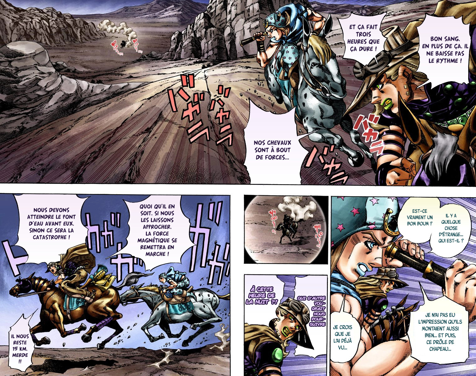 Read JoJo's Bizarre Adventure Part 7 Steel Ball Run Official Colored FR Manga Online