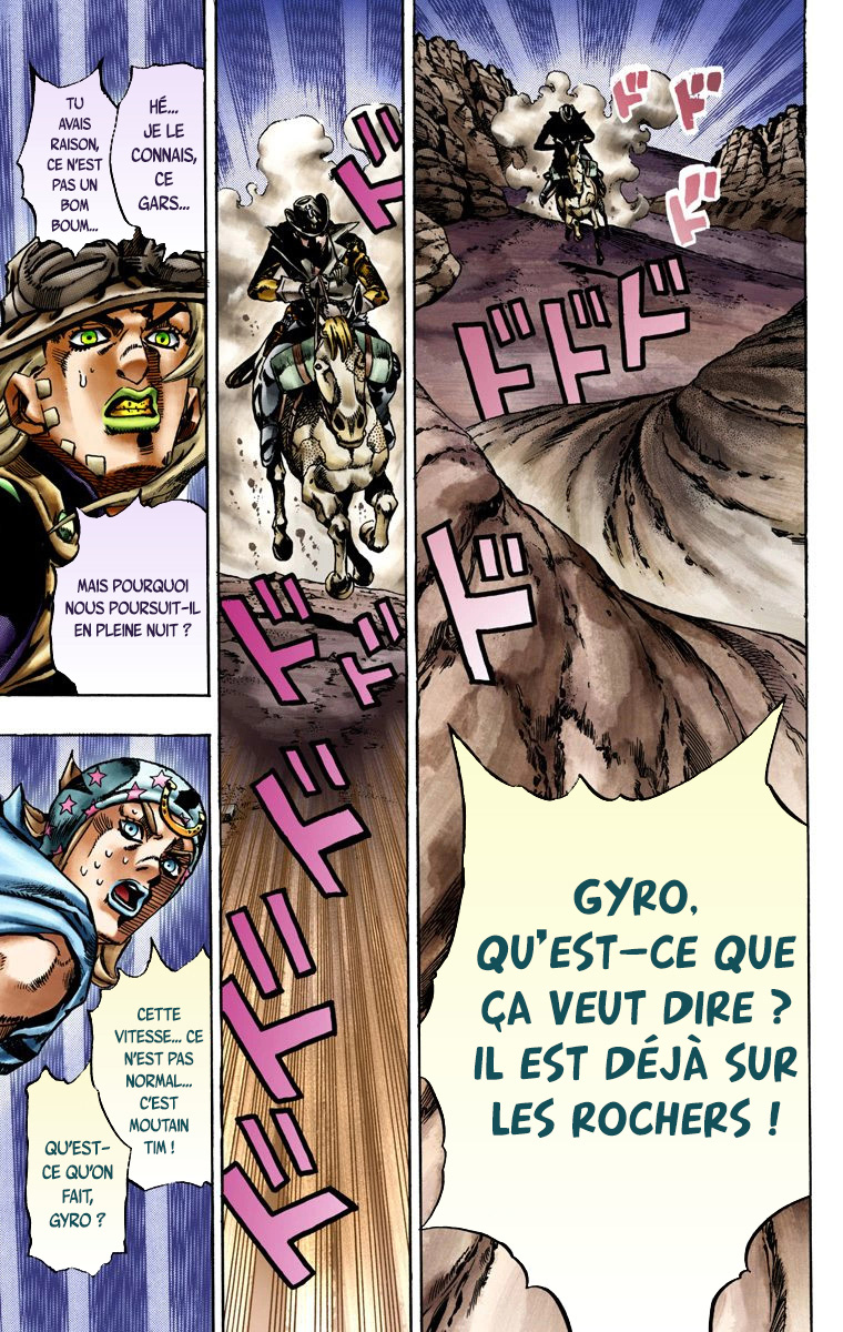 Read JoJo's Bizarre Adventure Part 7 Steel Ball Run Official Colored FR Manga Online
