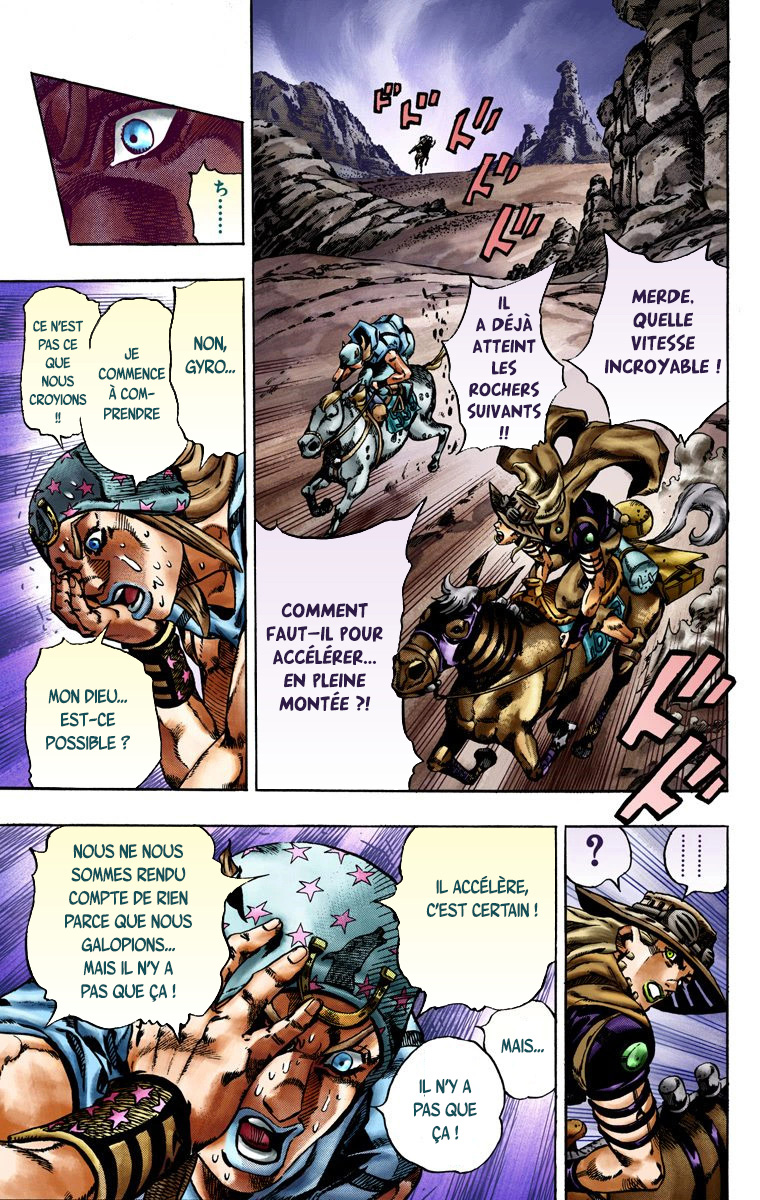 Read JoJo's Bizarre Adventure Part 7 Steel Ball Run Official Colored FR Manga Online
